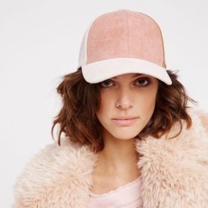 Free People Suede Baseball Cap